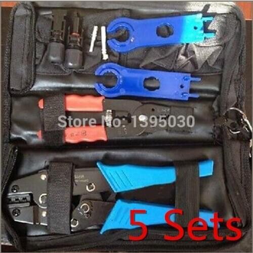 5Sets/Lot MC4 Solar Crimping Tools,solar panel cable,connector crimp tool,PV CRIMPING DIY wire AWG 14 12 10