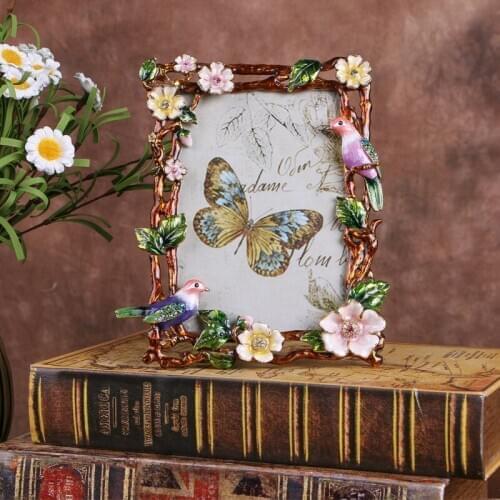 6/7 Inch European Style Retro Metal Photo Frame Living Room Ornaments