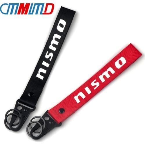 Car Ribbon Key Chain Key Ring For Nissan Nismo Almera Tiida X Trail Note Juke Teana 350Z 370Z GTR KeyChain accessories Styling