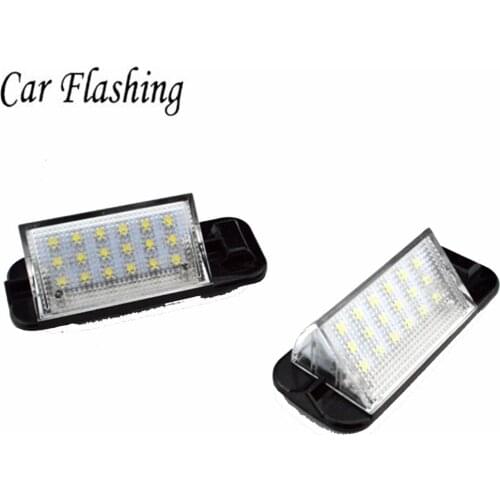 2PCS For BMW E36 Led License Plate Light 18SMD White 12v Number Plate Lamp Bulbs For BMW E36 318i 318is 318ti 325i M3,92-98