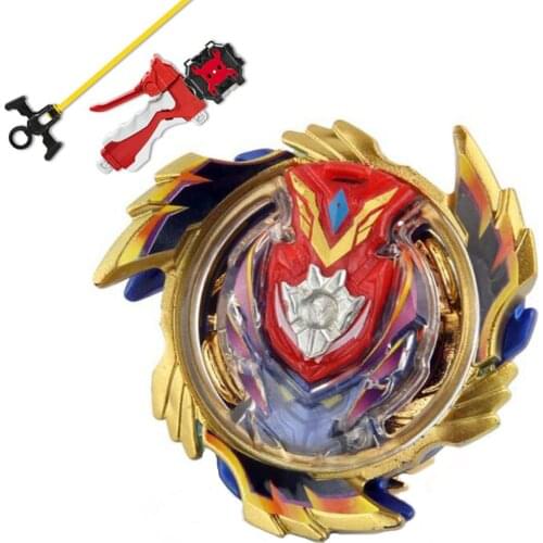 B-X TOUPIE BURST BEYBLADE GOLD-B96 STRIKE GOD VALKYRIE.MUGEN With L-R String Launcher Toupie Beyblades Burst Rise