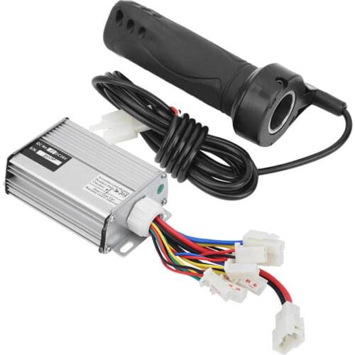 Electric Bicyle 36V 1000W Controller with Long Cable Throttle Grip Kit E-bike Motor Speed Controller Throttle Accelerator Set