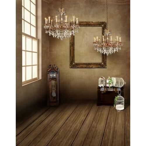 5x7ft Wooden Floor Lights Photography Backdrops Photo Props Studio Background
