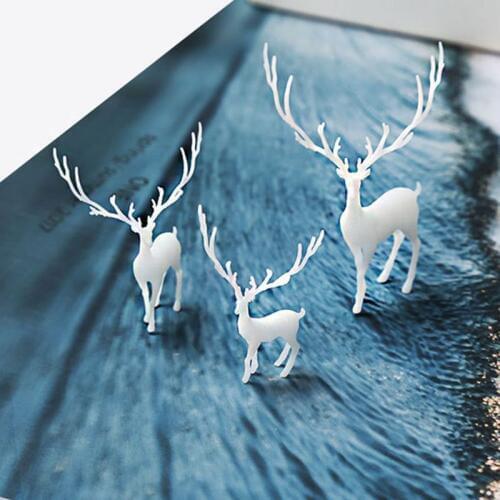3Pcs Silicone Mini Elk Deer Modeling Resin Mold Landspace Fillings Resin Jewelry Fillings Resin Casting Filler Art Craft