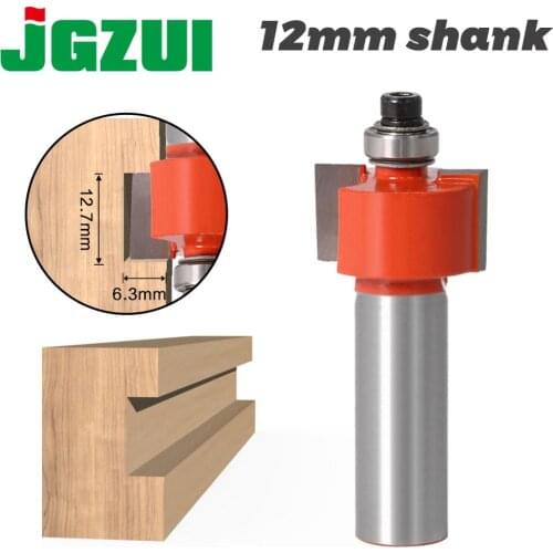 1pc 12mm shank T type bearings wood milling cutter Industrial Grade Rabbeting Bit woodworking tool router bits for woo