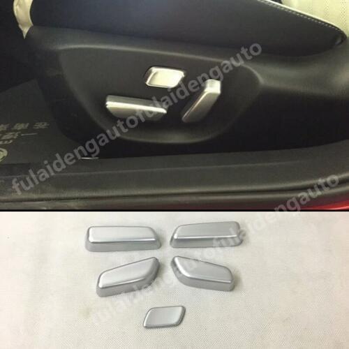 5PCS For Mazda 6 Atenza 2014-2018 Carbon Fiber ABS Matte Interior Seat adjustment knob trim cover Car Styling Accessories