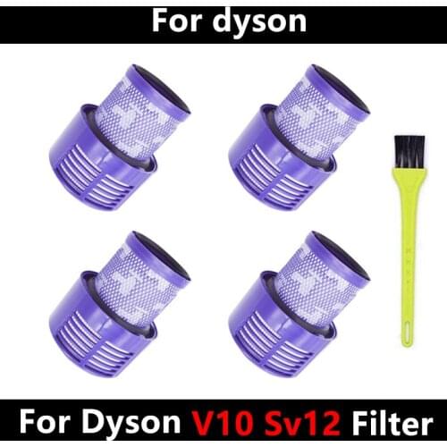 Washable Big Filter Unit For Dyson V10 Sv12 Cyclone Animal Absolute Total Clean Cordless Vacuum Cleaner, Replace Filter