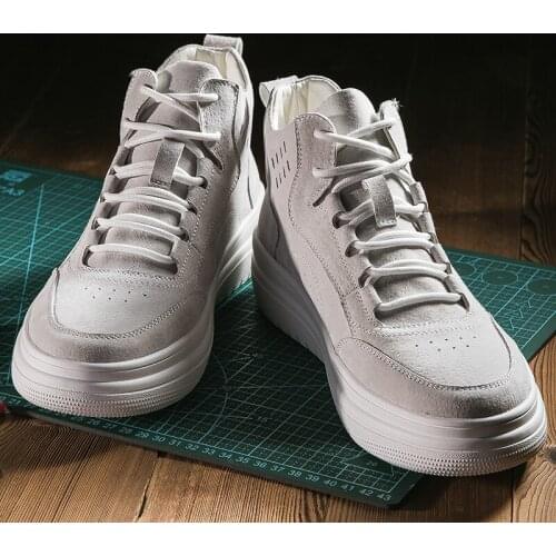 2020 spring and autumn mens high-top shoes mens fashion sports shoes mens comfortable mens casual lace-up brand driving shoe