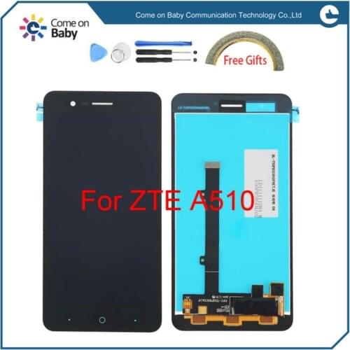Original Black Full LCD DIsplay+Touch Screen Digitizer Assembly Replacement For ZTE Blade A510 BA510 BA510C TD-LTE + Tracking