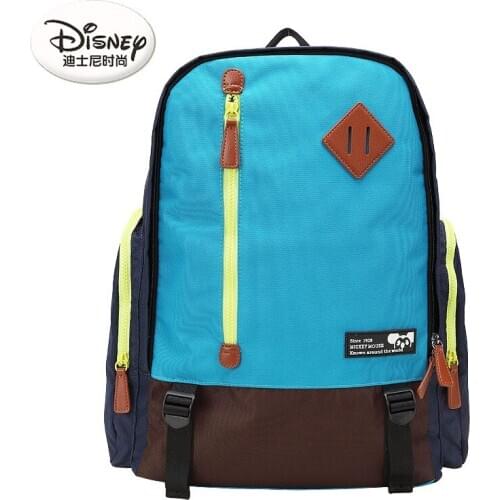 Original Disney Mickey Counter Genuine Nylon Fabric Pop Style Backpack Men And Women Travel Travel Bag