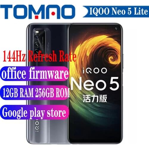 Original Official New Vivo iQOO Neo 5 Lite 5G SmartPhone Snapdragon 870 6.57inch 144Hz 4500mAh 44W 48MP Main Cameras Android 11