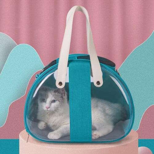 Transparent Cat Bag Pvc Breathable Space Capsule Outdoor Travel Foldable Portable Handbag New Transport Pet Shoulder Backpack