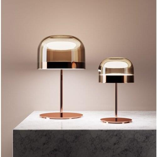 Modern led glass ball iron abajur de mesa led desk lamp bedside lamp dining room lamp