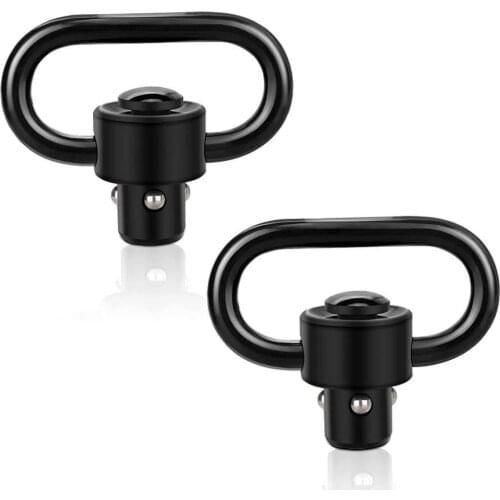 Tactical QD Rifle Sling Swivel Scope Adapter Mount Heavy Duty Push Button Quick Detach Release 1.25" Loop Attachment Rail