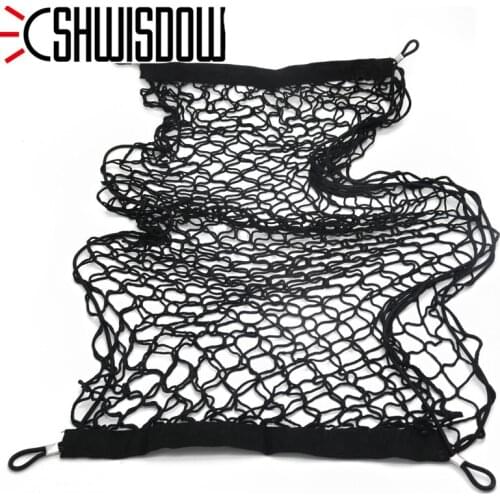 Universal For Cars Van Pickup SUV MPV Car Trunk Nets 110 x 50 cm Elastic Nylon Cargo Luggage Storage Organizer Net Mesh