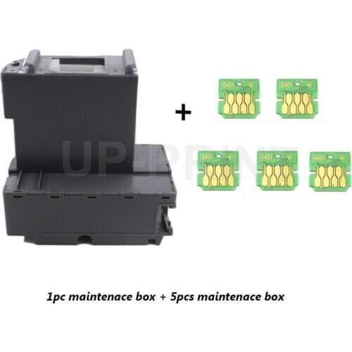 UP 1pc T04D1 Maintenance Ink Tank Chip + EXTRA chip compatible for epson ET-3760 ET-3710 ST-M1000 ST-M3000 ST-4000 ST-3000