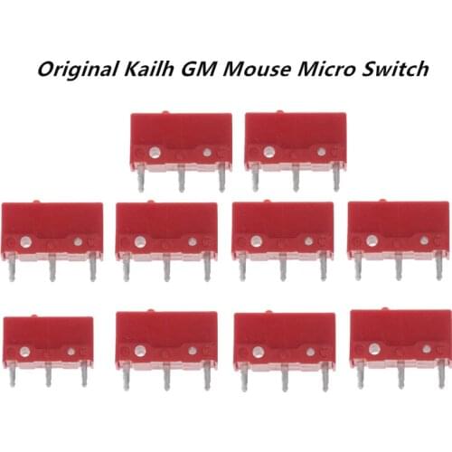 1PC Original Kailh GM Red Mouse Micro Switch Micro Button Gold Contactor 60 Million Click lifetime