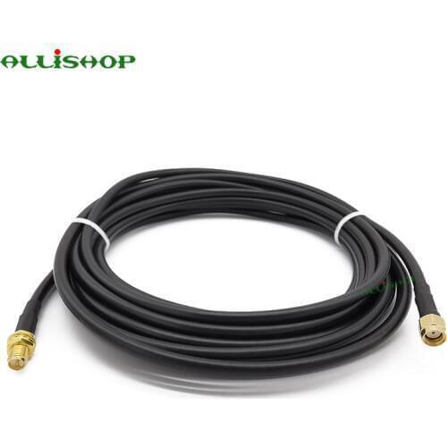 2 Meters RF LMR200 Low Loss RP-SMA Male to RP-SMA Female Antenna Cable