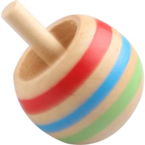 3Pcs Wooden Gyro Finger Spinner Desktop Spinning Top Kids Toy Adult Stress Reliever Kids Birthday Gifts