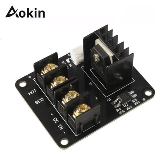 4 pieces 3d Printer Parts Hot Bed Power Expansion Board / Heatbed Power Module Tube High Current Load Module Printing Part Board
