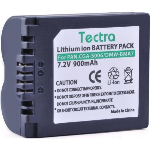 Tectra 1PC CGA-S006 CGR S006E CGR-S006A BP-DC5U Camera battery For Panasonic Lumix DMC for PANASONIC CGAS006E CGRS006E z1