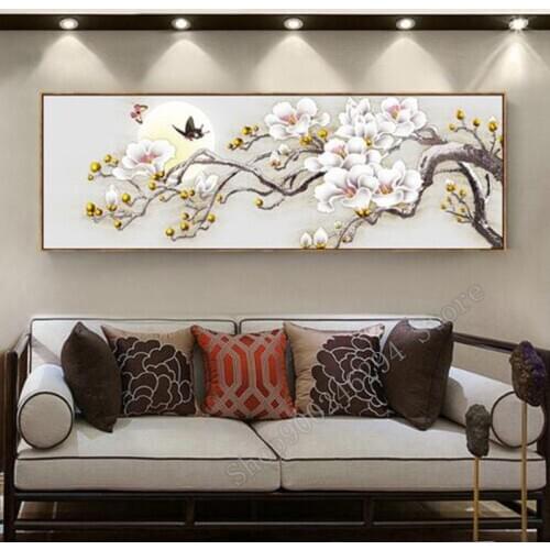 5d Diamond Painting New Arrivals Rich Magnolia Diamond Embroidery Flower Diamond Painting Cross Stitch Kits Diamond Mosaic F3003