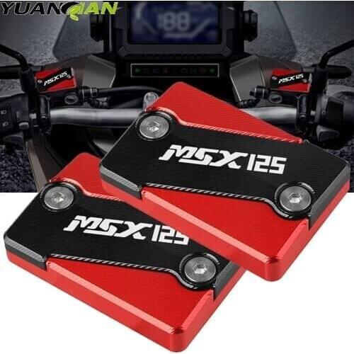 Aluminum Fluid Reservoir Cover For Honda MSX125 Grom MSX 125 2013 2014 2015 Motorcycle Accessories Brake Fluid Tank Cap MSX125