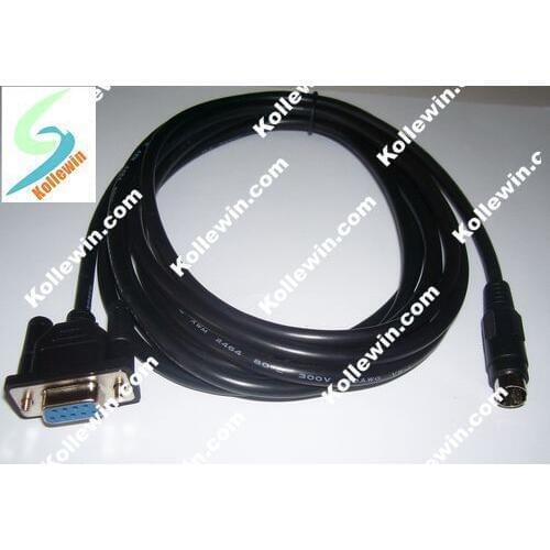 Free Shipping 2711-NC21 PLC Cable, 2711 NC21 2711NC21 , RS232 Cable, D-9 for the MINI round 8-pin