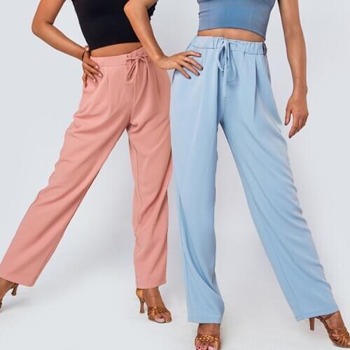 Latin Dance Pants Female Adult Latin Practice Clothes Modern Ballroom Dance Pants Waltz Latin Dance Competition Clothes DQS5587