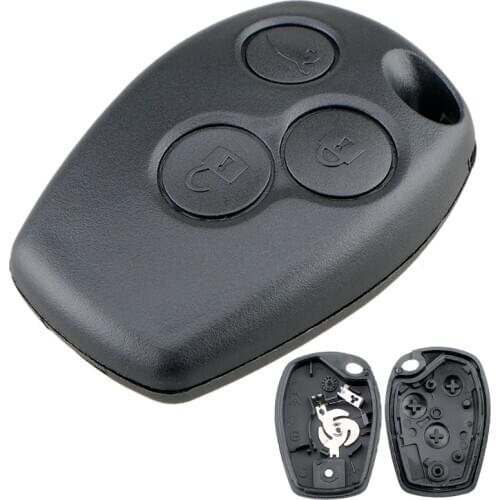 2.5mm 9.5mm 3 Buttons Car Remote Replacement Key Shell Auto Car Key Case with 206 Blade Fit for Renault / Nissan Almera/Kangoo