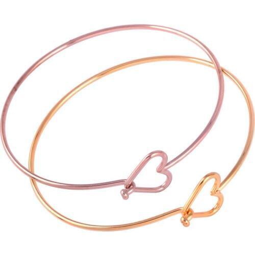 CMB0316 Arrow Heart Premium quality Custom Cuff Bangle Fashion Women Bracelet can be DIY for charms