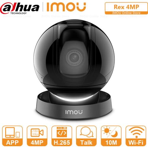 Dahua Imou Rex 4MP Smart Cruise Indoor Wifi Camera Panoramic View Built-in Siren Smart Tracking Two-Way Talk Ethernet Port