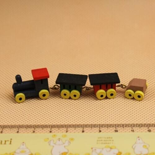 G05-X116 children baby gift Toy 1:12 Dollhouse mini Furniture Miniature baby mini children room train 1pcs