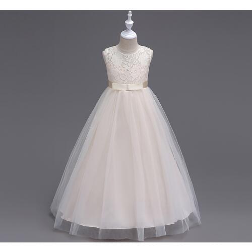 Children Evening Christmas Girl Dresses Long Costume Princess Kids Bridesmaid Lace Girls Dress For Wedding and Party