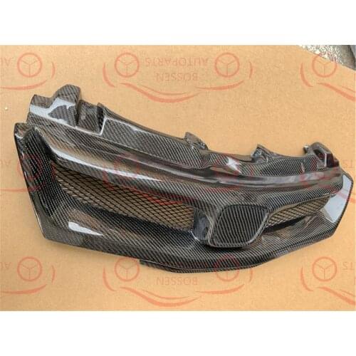 FOR FN1 FN2 Mug-en Style& carbon fiber Front Grille For Honda Civic FN1 FN2 06 - 12
