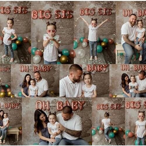 Photography Backdrops Old Peeling Brick Wall Birthday Baby Shower Decor Photo Background Studio Newborns Kids Photocalls Props