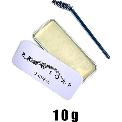 Eyebrow Styling Gel Brows Wax Sculpt Soap Waterproof Long-Lasting 3D Feathery Wild Brow Styling Easy To Wear Makeup Eyebrow QBMY
