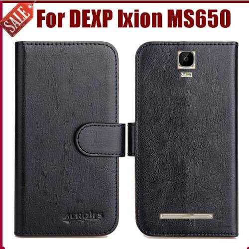 Hot Sale! DEXP Ixion MS650 Case New Arrival 6 Colors High Quality Flip Leather Protective Cover For DEXP Ixion MS650 Case
