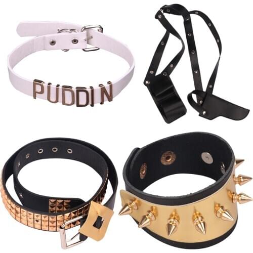 Halloween Suicide Adult Children Costumes Squad Quinn Monster Coat Jacket Bracelet Belt Necklace Gloves Accessories Full Sets