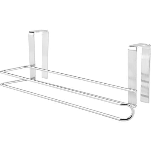 Stainless Steel Kitchen Over Door Roll Paper Holder Paper Towel Rack Hanger Kitchen Cabinet Paper Cabinet Roll Paper Rack