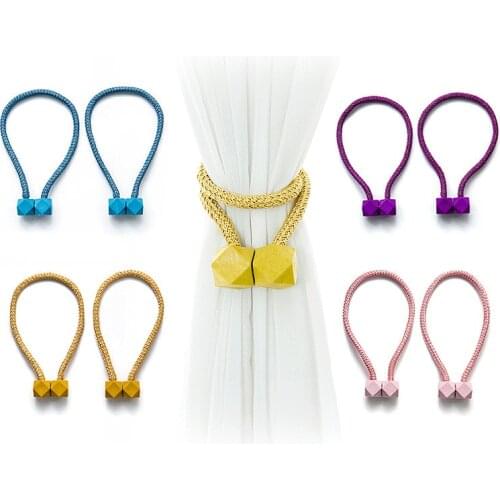 Magnetic Curtain Tieback High Quality Holder Hook Buckle Clip Curtain Tieback Polyester Decorative Home Accessorie
