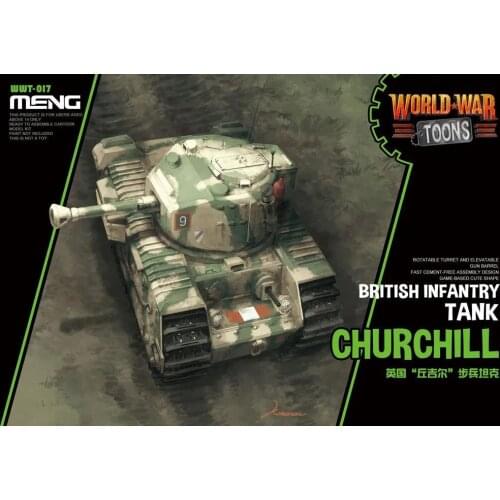 MENG WWT-017 World War TOONS BRITISH INFANTRY CHURCHILL TANK 2020 NEW