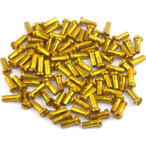 50pcs Metal Nipples for 14G 2mm Spokes MTB Mountain Bike Cycling Parts Mountain Bike Spoke Cap Bicycle Accessories