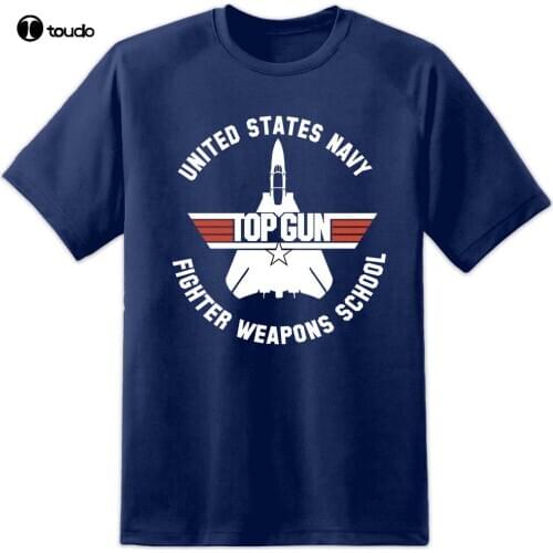 Mens Top Gun Fighter Weapons School T Shirt Maverick Goose Retro Movie Viper