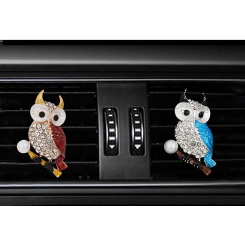 NEW Owl Style car air freshener perfume bottle diffuser in the car auto Air conditioner outlet vent air Perfume clip