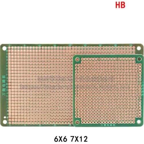 PCB board 6x6 7x12cm Bakelite Universal Board Experimental Plate Circuirt PCB Hole Bread Board 10pcs/lot