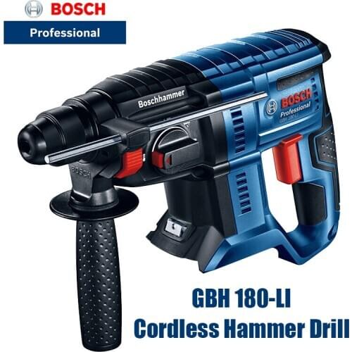 BOSCH GBH 180-LI New Lithium Brushless Hammer 18V Multifunctional Lithium Hammer/Percussion Drill/Electric Drill (bare metal)