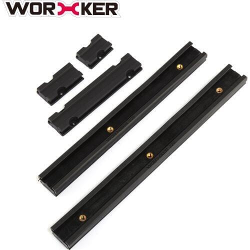 WORKER 41CM Full-covered Grooved Top Rail Mount Kit for Nerf N-Strike Elite Retaliator Blaster - Black