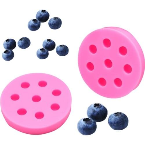 DIY Blueberry Silicone Mold Chocolate Baking Cake Aroma Candle Mold Cake Decorating Tools Fondant Molds