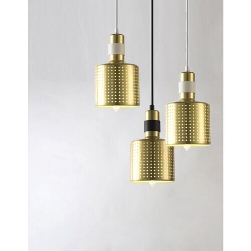 Loft Modern Metal Hollow Pendant Lights 5W LED Hanglamp Living Room Dining Room Bedroom Bedside Pendant Lamps Indoor Lighting